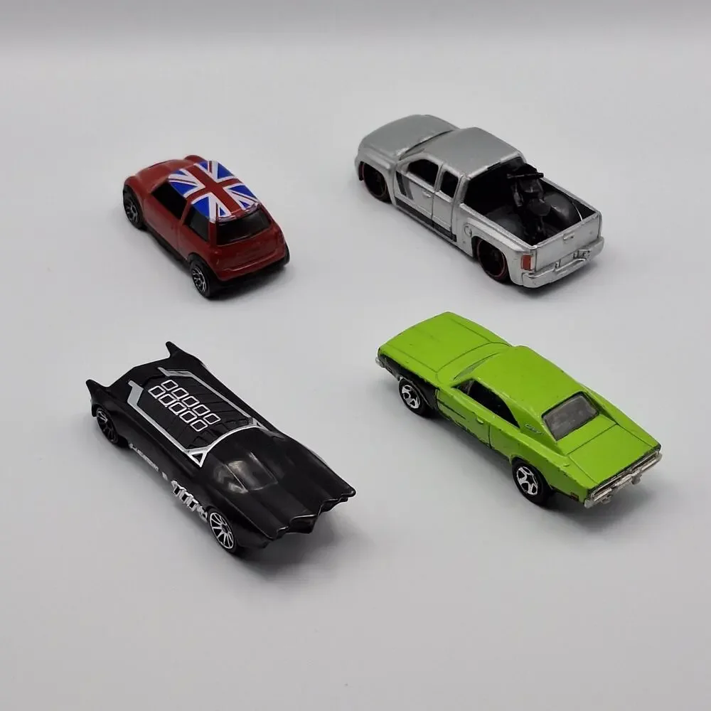 Loose Mixed Diecast Toy Car & Truck Lot 13 Pieces (Batmobile, Superbird, Muscle)